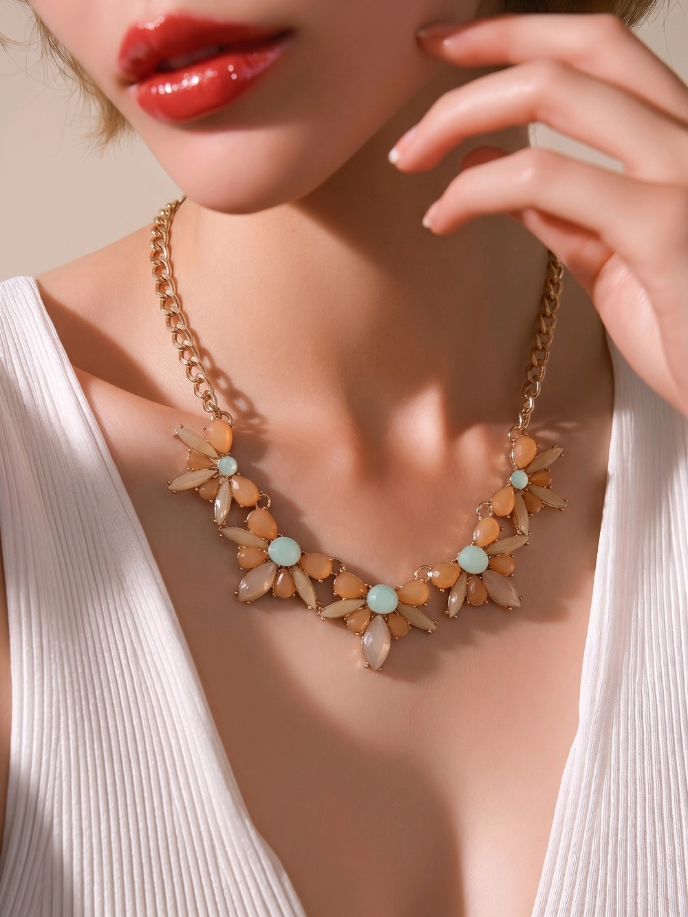 Vintage Howard’s Floral Statement Necklace